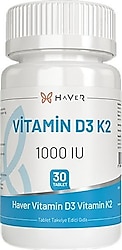 Haver Vitamin D3K2 30 Tablet