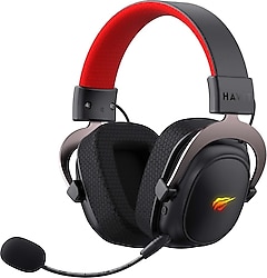 Havit Gamenote H2002BG Siyah RGB 7.1 Kablolu/Kablosuz Kulak Üstü Oyuncu Kulaklığı