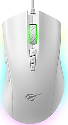 Havit Gamenote MS1040 RGB Beyaz Ergonomik Optik Kablolu Oyuncu Mouse