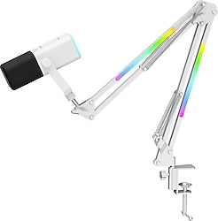 Havit Gamenote GK71 Pro Beyaz RGB Yayıncı Mikrofonu