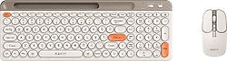 Havit KB835WB Bej Kablosuz Klavye Mouse Seti