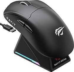 Havit M5 Pro Şarjlı Optik Kablolu/Kablosuz Oyuncu Mouse