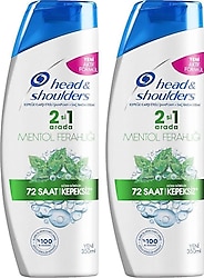 Head & Shoulders Mentol Ferahlığı 2'si 1 arada 350 ml 2 Adet Kepek Şampuanı