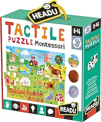 Headu Tactile Dokulu Montessori Çiftlik Puzzle MU23592