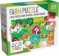 Headu Ecoplay Shaped Farm Puzzle