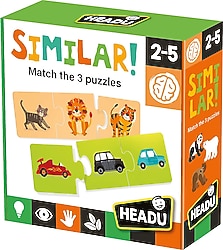 Headu Similar 3 Parçalı Hayvanlar Benzer Bulma Puzzle