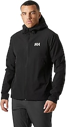 Helly Hansen Blaze HHA.63286-990 Kapüşonlu Siyah Erkek Softshell Mont