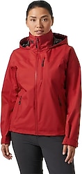 Helly Hansen Crew 2.0 HHA.34448-162 Kapüşonlu Kırmızı Kadın Mont