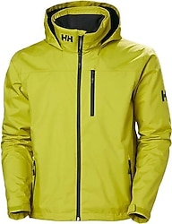 Helly Hansen Crew Midlayer HHA.33874-452 Kapüşonlu Yeşil Erkek Mont