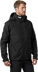 Helly Hansen Crew Midlayer 2.0 HHA.34442-990 Kapüşonlu Siyah Erkek Mont