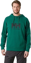 Helly Hansen HH Logo 2.0 HHA.30394-439 Kapüşonlu Yeşil Erkek Sweatshirt