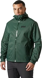 Helly Hansen Loke Terra HHA.63365-390 Kapüşonlu Yeşil Erkek Yağmurluk