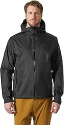 Helly Hansen Loke Terra HHA.63365-990 Kapüşonlu Siyah Erkek Yağmurluk