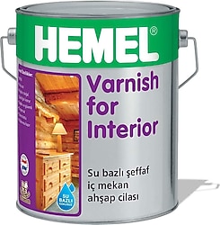 Hemel Varnish For Interior 0.75 lt Su Bazlı Vernik