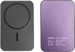 Hepu HP-223 Mor 5000 mAh Hızlı Şarj MagSafe Powerbank