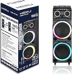 Hepu HP-930 80 W Mikrofonlu Bluetooth Hoparlör