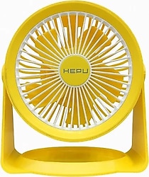 Hepu HP F06 Sarı Masaüstü Vantilatör