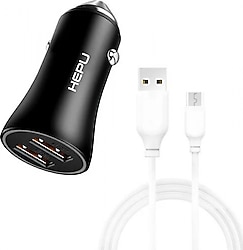 Hepu HP779M 18 W Micro USB Kablolu Hızlı Araç Şarj Aleti