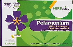 Herbasist Pelargonium 12'li Pastil