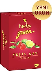 Herby Çilek & Lime Yeşil Çay 18'li