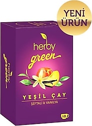 Herby Şeftali & Vanilya Yeşil Çay 18'li