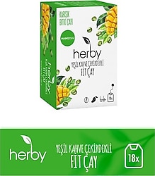 Herby Yeşil Kahve Çekirdekli Fit Çay 18'li