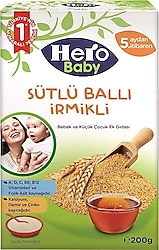 Hero Baby Sütlü Ballı İrmikli 200 gr Kaşık Maması