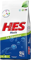 Hes Matik Sık Yıkananlar 9 kg Toz Deterjan