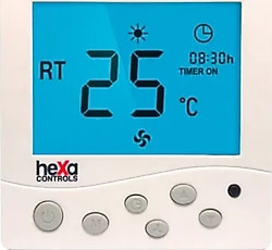 Hexa Controls RT226-R4-B 2/4 Borulu Fan Coil Termostatı