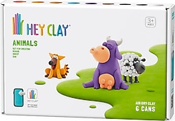 Hey Clay Hayvanlar 6'lı Kutu Hava ile Kuruyan Kil