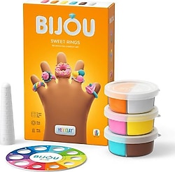 Hey Clay Tatlı Yüzükler 3'lü Kutu Hava ile Kuruyan Kil