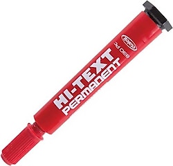Hi-Text 830 Kesik Uçlu Kırmızı Permanent Marker Kalem