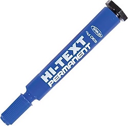 Hi-Text 830 Kesik Uçlu Mavi Permanent Marker Kalem