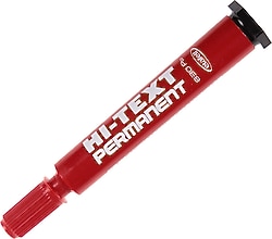 Hi-Text 830 Yuvarlak Uçlu Kırmızı Permanent Marker Kalem