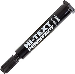 Hi-Text 830 Yuvarlak Uçlu Siyah Permanent Marker Kalem