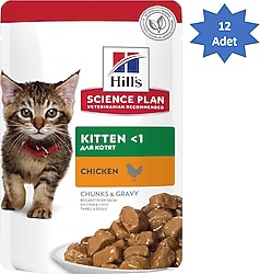 Hill's Chunks & Gravy 85 gr 12'li Yavru Kedi Yaş Maması