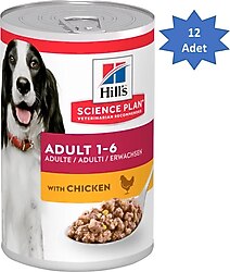 Hill's Tavuklu 370 gr 12'li Yetişkin Konserve Köpek Maması