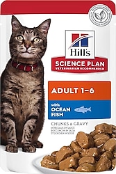 Hill's Chunks & Gravy Okyanus Balıklı 85 gr Yetişkin Kedi Yaş Maması