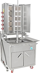 Himaksan HMK-AMDNG-8 4+4 Radyanlı Alttan Motorlu Gazlı Döner Makinesi