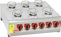 Himaksan HMK-KNFOG 6 Altılı Gazlı Künefe Ocağı