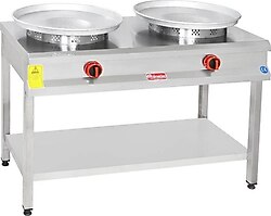 Himaksan HMK-TBTNOG 2 İkili Taban Raflı Gazlı Tantuni Ocağı