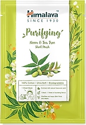 Himalaya Arındırıcı, Neem, Çay Ağacı ve Hyaluronic Acid İçeren Kağıt Maske 30 ml