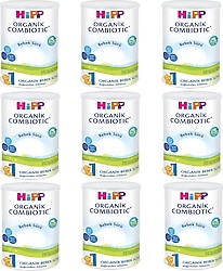 Hipp Organik Combiotic 1 Bebek Sütü 350 gr 9 Adet