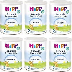 Hipp Organik Combiotic 2 Devam Sütü 350 gr 6 Adet