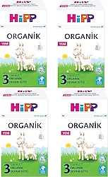 Hipp Organik 3 Keçi Sütü Bazlı Devam Sütü 400 gr 4 Adet