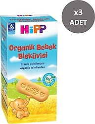 Hipp Organik Bebek Bisküvisi 150 gr 3 Adet