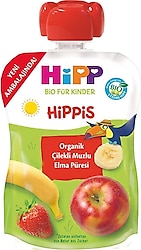 Hipp Organik Çilekli Muzlu Elmalı Meyve Püresi 100 gr