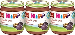 Hipp Organik Erik Püresi Kavanoz Maması 125 gr 3 Adet