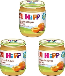 Hipp Organik Kayısı Püresi Kavanoz Maması 125 gr 3 Adet