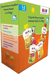 Hipp Organik Meyve Püreleri 100 gr 4 Adet